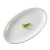 White Ceramic Fish Plate Fish Steaming Plate Thick Edge Oval Household Dish Large Restaurant Restaurant Hotel Tableware