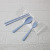 Wheat Straw Tableware Three-Piece Set Spoon Fork Chopsticks Student Portable Tableware Gift Set Printable Logo