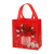 Creative Printing Carnation Three-Dimensional Red Handbag Holiday Gift Bag Waterproof Film Bottom Side Shopping Bag