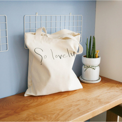 Blank Canvas Bag Printable Logo in Stock Wholesale Canvas Bag Professional Cotton Shopping Cloth Bag Manufacturer
