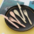 Nordic Style Wheat Straw Knife Fork and Spoon Tableware Student Outdoor Travel Portable Solid Color ThreePiece Tableware