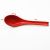 Restaurant Eating Spoon Red and Black Resin Spoon with Hook Household Tableware Plastic Spoon Imitated Porcelain Spoon