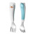 Children's Tableware Portable Set 304 Stainless Steel Spoon Fork Infant Feeding Tableware Baby Cartoon Fork Spoon