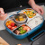 Double Layer Student Lunch Box Double Deck Compartment Large Capacity Office Lunch Box Portable Insulated Lunch Box