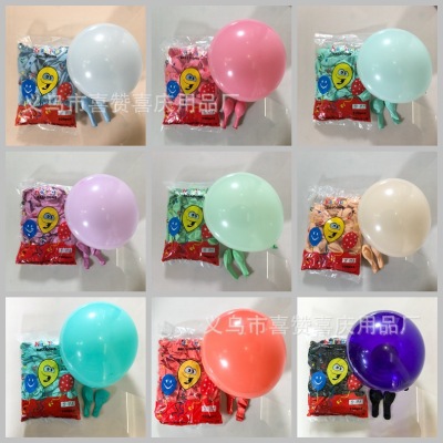 Kaiyue Balloon No. 6 10 Inch 2.4G 100 PCs Macarons Ball 240G round Party Wholesale Layout Decorationxizan