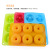 Large 6-Piece Silicone Donut Mold Macaron Circle Cookies Pastry Cake Silicone Baking Mold