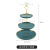 Room Home Light Luxury Gilt Edging Porcelain Double-Layer Cake Plate Three-Layer Afternoon Tea Tableware Dessert Table