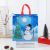 Cross-Border Amazon Christmas Series Snowman Santa Claus Non-Woven Hand Gift Shopping Bag Film Waterproof Bag