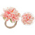 Creative Simulation Linen Flower Napkin Ring Hotel Box DiningTable Decoration Napkin Ring Napkin Ring Whole