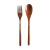 Creative Wooden Tableware Spoon Fork Chopsticks Set Spoon Fork Portable Tableware ThreePiece Set in Stock Whole