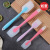 Translucent Silicone Scraper Integrated Butter Knife Long Handle High Temperature Resistant Spatula Cake Baking Tools