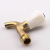 Factory Direct Deliver Foreign Trade Plastic Cap Faucet with Lock Customized Electroplating Hot and Cold Water Slow Open Plastic Handle Brass Bibcock