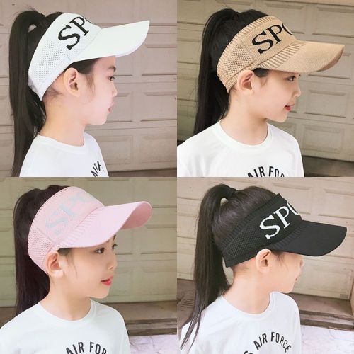 children‘s empty top hat sun protection peaked cap korean style sun protection men‘s and women‘s baseball cap outdoor uv protection sports sun hat summer