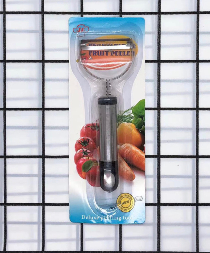 Double-Headed stainless Steel Apple Peeler with Black Handle Fruit Peeler Potato Grater Kitchen Gadget