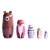 Creative Boutique Bear Grinding Painted Home Wooden Craftwork Children's Day Creative Gift Russia Matryoshka Doll
