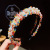 Children's Hairpin Headband Korean Chic Chanel-Style Princess Non-Slip Toothed Headband Fairy and Super Cute Baby Headdress Female