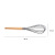 Beech Handle Egg Beater Household Kitchen Tools Manual Stirrer Silicone Stainless Steel Stirring Rod Baking Utensils