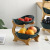 Creative Nordic Peacock Green Double-Layer Three-Layer Fruit Plate Dried Fruit Tray Bamboo Stand Household Plate Sushi Plate