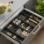 Partition Built-in Tableware Storage Box Kitchen Cabinet Knife Fork Chopsticks Cabinet Cupboard Tableware Storage Rack