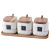 Kitchen Frosted Seasoning Jar Set Marbling Ceramic Household Combination Seasoning Box Salt and Sugar Spice Jar