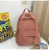 High School Student Bag Women's New Korean College Backpack Elementary School Studebt Backpack Couple Solid Color Bag