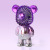 Tik Tok New Colorful Cartoon Violent Bear Summer USB Rechargeable Student Portable Portable Decoration Gifts Fan