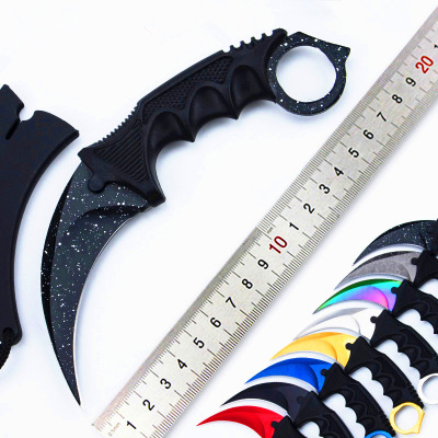 CSGO Anti-Terrorist Elite Cutting Blade Game CSGO Claw Knife Color Titanium Cutting Blade Colorful Cutting Blade