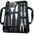 Factory In Stock Wholesale BBQ Grill Set Household Outdoor Portable Woven Handbag Barbecue Tools