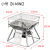Charcoal Oven Portable Stainless Steel Barbecue Grill Thickened Outdoor Barbecue Outdoor Folding Charcoal Grill Stove