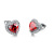 and American New Hot Sale Ear Rings All-Match Simple Exquisite Women's Cute Earrings Heart-Shaped Zircon Stud Earrings