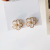 Sweet Personality Flower Stud Earrings Simple Japanese and Korean Style Earrings Dignified Hollow Trendy Ear Rings 2282