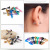 Screw Stud Earrings Personality Double-Sided Front and Rear Wear Earrings Puncture Funny Alternative Halloween Ornaments