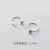 Love Lodge S925 Silver Bean Ear Hook Simple Fashion Removal-Free before Sleep Ear-Caring One-Word Earrings G6059