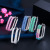 New Exaggerated Geometric Candy Color Micro-Inlaid Color Zircon Earrings Creative Simple Elegant Earrings Earrings