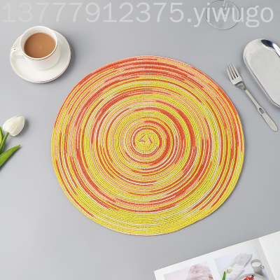 Yijia Woven Multi-Color Optional Square Western Food Pcemat New Restaurant Hotel Coffee Pad Woven Modern Minimalist Pcemat