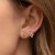 INS Hot-Sale Earrings Golden Ice Cream Element Color Zirconium Earrings Dongdaemun New Women's Earrings