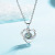Love Pendant Memory of Love 100 Kinds I Love You Language Necklace 925 Sterling Silver Projection Color Picture of Love