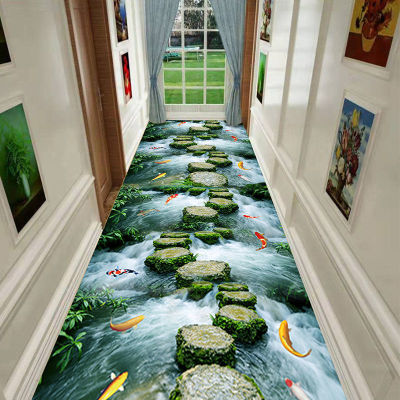 3D Printing 15 M Cutting Corridor Carpet Hallway Door Mat Aisle Floor Mat Full of Home Stairs Hotel Carpet