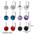 Amazon Hot Jewelry European and American Inlaid Zircon Eardrops Earrings Internet Celebrity Zircon Earrings Suit