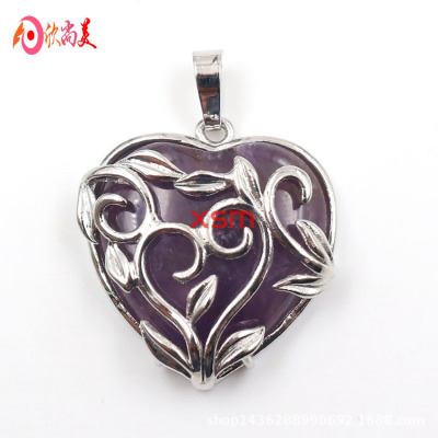 Heart Shape Peach Heart Pendant Neck Accessories Cross-Border Foreign Trade New Product Supply One Piece Dropshipping