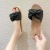 Women's Outdoor Slippers Spring Concise Korean Fashion Cute Bow Indoor and Outdoor Slippers