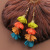 Final Ornament Western Classy Style Slimming Colored Flower Earrings Women's Fresh Girl All-Match Ear Studs Wholesale