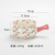 Small Floral Handle Bowl Household Ceramic Tableware Underglaze Breakfast Pot Small Milk Boiling Pot Soup Bowl Rice Bowl