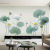 Gs9719 Lotus Wall Stickers Self-Adhesive Bedroom Decorations Living Room Sofa Removable TV Background Wall Sticker