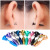 Screw Stud Earrings Personality Double-Sided Front and Rear Wear Earrings Puncture Funny Alternative Halloween Ornaments