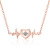 Pulsatile Heart Necklace 520 ECG Necklace Creative Valentine's Day Heart Clavicle Chain Girlfriend's Accessories Gift