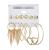 Accessories European and American Popular Earrings Geometric Metal Acrylic Plate Tassel Earings Set Ornament Wholesale