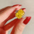 Body Silver High Carbon Diamond Bracelet Ring Ledean Cutting Rectangular 10*14 Bi Mouth Colored Gems Ring for Women