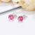 Wish Supply Refined and Simple Colorful Crystal Ball Sterling Silver Needle Multicolor Crystal Ball Earrings Factory