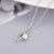 Fashion Pearl Necklace Female S925 Silver Light Luxury and Simplicity Music Symbol Pendant DIY Eardrop Frame Accessories